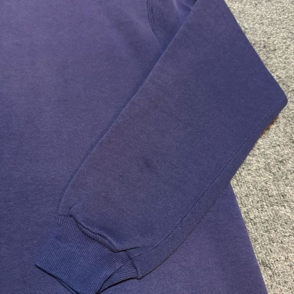 Vintage 70s Russell Athletic Blank Crewneck Sweatshirt Navy Blue USA - Picture 7 of 7